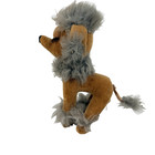 Vtg Dakin Dream Pets Brown Gray French Poodle Plush Doll San Francisco