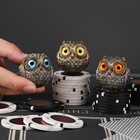 Poker Card Protectors Lucky Owl Guardian  Wise Watcher Owl Metal Poker Gift Idea