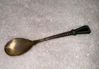 Vintage Russian   Silver    Enamel Spoon
