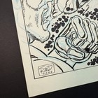 Original Comic Art Interior Splash Page Signed Scott Reed Sketch Superhero 2006