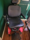 Jazzy Power Wheelchair Electric battery 4-wheel Joystick Headrest Red black
