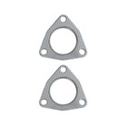 2pcs Car Exhaust Pipe Gasket  2  3-bolt Exhaust Flange Gasket With High 2inch
