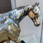 14   rare Horse Show Statue Vtg Antique Multi Tone Bronze Silver Plated Midcentury