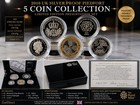 2010 Uk Silver Proof Piedfort 5 Coin Set Royal Mint Box Coa Ltd 2 500