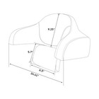 Passenger Pack Trunk Backrest Pad Fit For Indian Chieftain Springfield 2014-2023