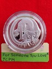 Aus 2017  1 Cent Silver Coin- Decimal Design Perspective High Relief Proof Wmf