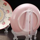 6 Pack 8 Inch Clear Plastic Easels Plate Stand Holders Picture Display For Table