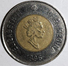    rare    Canada 1996 2 Dollars   20 years Old    doubling     287