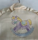 Vintage Kids Line Rocking Horse Yellow Hanging Diaper Stacker Holder Usa Nursery