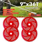 4 Pack-9 x 36 Teeth Carbide Tipped Blade Kit For Brush Cutter Trimmer Weed Eater