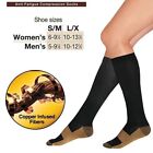 5 Pairs Copper Compression Socks 20-30mmhg Graduated Support Men s Women s