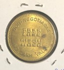 Vintage Gulf Token   Coin - Free Car Wash   No Cash Value Advertising Promo 1 2   
