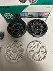 Kicker 45km654 6 5 Inch Marine Coaxial Boat Speakers With Black   White Grilles
