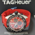 Tag Heuer Formula 1 Chronograph 43mm Red Dial Men s Watch Caz101an ft8055