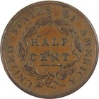 1828 13 Stars Classic Head Half Cent Vf Details Copper Sku i19935