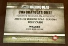 Topps 2017 The Walking Dead Season 6 Walker Relic Card Wardrobe Costume