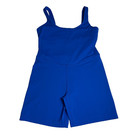 Crz Yoga Sparkle Blue Butterluxe Scoop Neck Romper Bodysuit Women s Sz S  4 6 