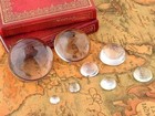 New Clear Flatback Glass Optical Half Sphere Ball 50mm 2   Paper Weight Half Len