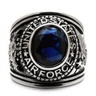 Men s Custom Oval Gemstone University High School Class Ring For Graduation Gift