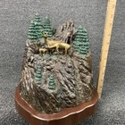 1994 Bronze Sculpture Mountain Deer By Daniel Parker 11 5  30lbs  Exc Cond