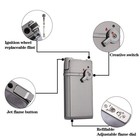 Yusud Torch Cigar Lighter  Butane Fuel 1 Count  pack Of 1   Silver