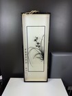 Framed Chinese Ink Painting Orchid Sumi-e Art Signed Asian Oriental Wall Decor