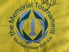 Phil Mickelson Signed Auto Memorial Tournament Golf Flag Jsa Coa Masters Augusta