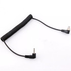 2 5mm Jack To Male Flash Pc Sync Coiled Cable Screw Lock For Trigger Canon Nikon