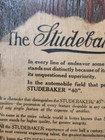 Vintage Studebaker  40  Hanging Wal Plaque Print Advertising
