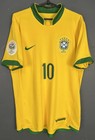 Ronaldinho  10 Brazil 2006 2008 Retro Soccer Jersey Football Fan Shirt