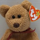 Ty Beanie Babies Curly The Bear Brown Plush Stuffed Animal Toy 1996 4052
