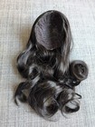 Truly Me 111 84 Wig E Black Wavy Hair American Girl Doll Ooak Custom Replacement