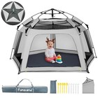 Baby Playpen Pop-up Tent - Outdoor   Indoor Play Tent For Beach With Grey