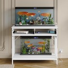 Aquarium Tank Stand With Outlets   Storage  660lb Capacity  Height Adjustable