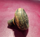 Antique Bronze Brass Victorian Door Knob Eastlake  Original Vintage Door Knob