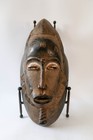 Vintage Baule Mblo Portrait Mask - Ivory Coast Tribal Art - Hand Carved Wood