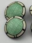 Antique Art Deco Guilloche Enamel Sterling Silver Cufflinks Signed Hallmark