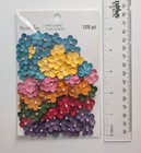 Mini Bright Multicolor Paper Flowers Scrapbook Embellishments By Recollections
