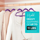 Premium Velvet Hangers 50 Pack  Non-slip Flocked Felt Hangers  Sturdy Clothes Ha