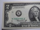  2 1976 Overinking Of Seal Error Federal Reserve Bank Note Currency Bill Unc   