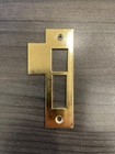 Antique vintage Style Door Strike Plate  Mortise  Striker  Keeper  Brass  3-1 2 