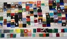 Vtg Stained Glass Lot Of 220 Spectrum Sample Mosaic Franklin Art 2    Pieces 9 Lbs