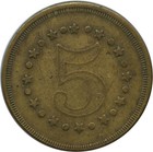 1890 s Milwaukee  Wisconsin Wi Jos  Pfeffer Saloon Good For 5   Trade Token