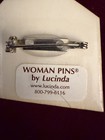 Vintage Woman   s Pin By Lucinda - Brooch Glitter Ladies In Dresses   Hats