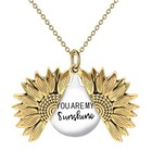 Sunflower Necklace Ring Gift Box Set Gift For Daughter Birthday Graduation