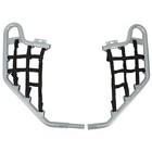 Silver Pair Of Nerf Bars W  Black Nets Set For Honda Trx 700xx 2008-2009