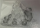 House Mouse Style Clear Cling Rubber Stamp - Tree Lighting