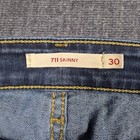 Levis 711 Skinny Jeans Womens 30 Blue Medium Wash