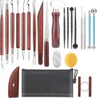 23pcs Clay Sculpting Tools Set Pottery Ceramic Polymer Modeling Kit Supplies