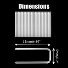 Bonsicoky 40 Pcs Window Blind Louvers Staples - 40 Pcs  Silver